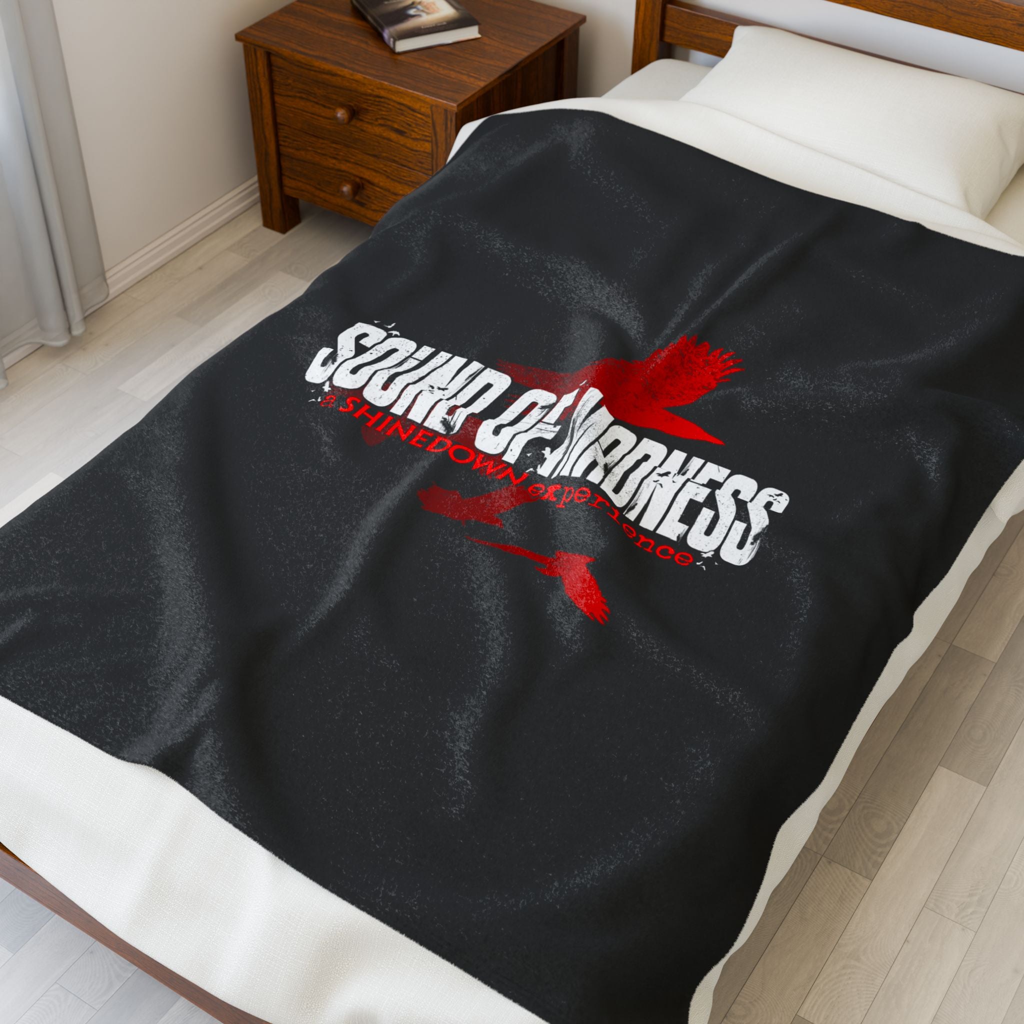 Sound of Madness Velveteen Plush Blanket | Cozy Throw for Music Lovers