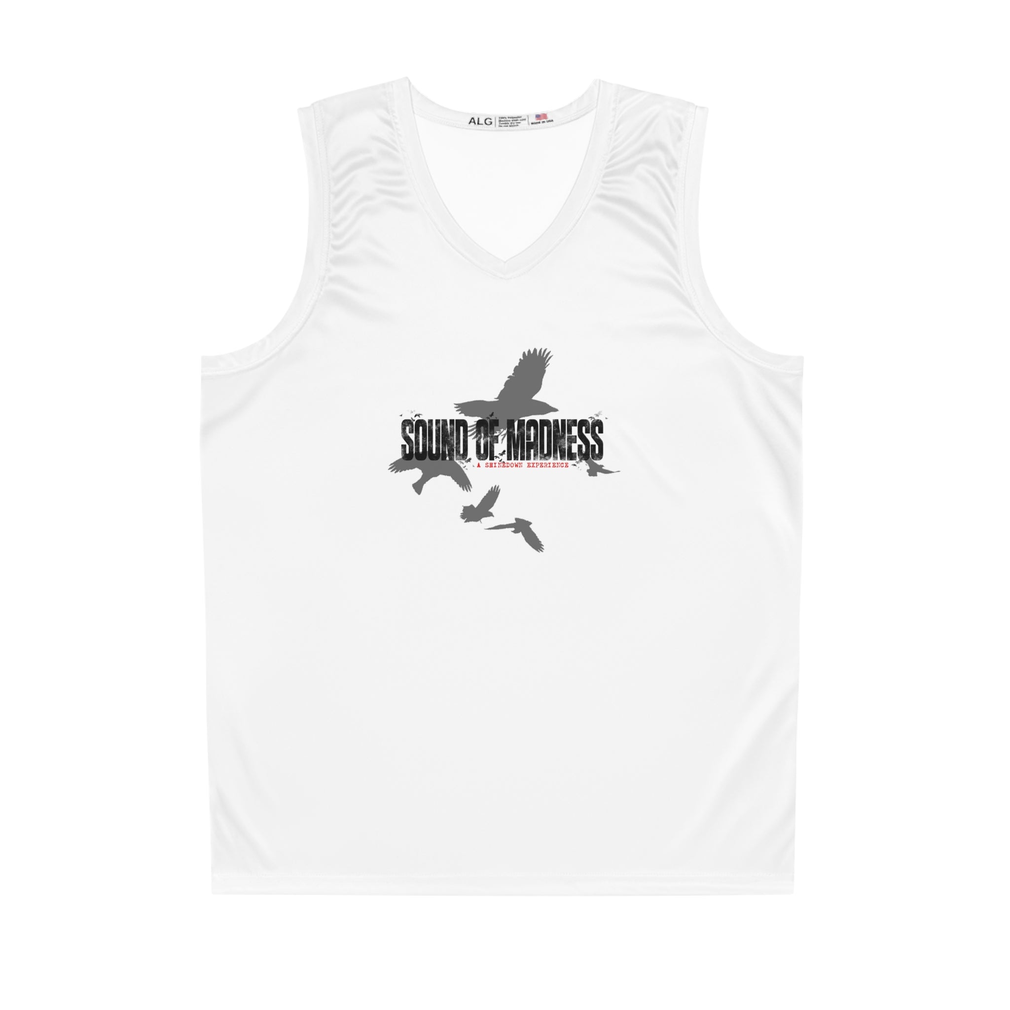 AOP Basketball Jersey with 'Sound of Madness' Print