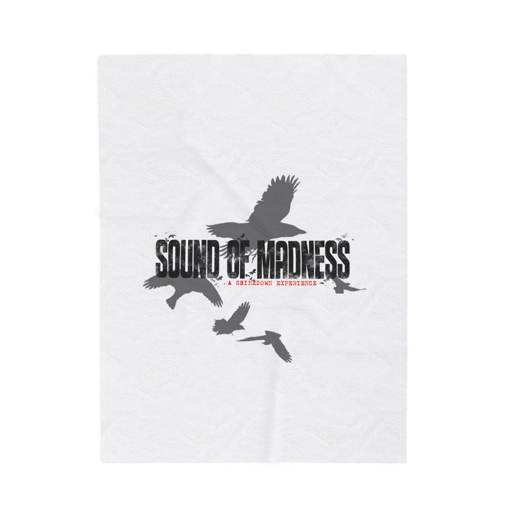 Sound of Madness Velveteen Plush Blanket, Cozy Home Decor, Unique Gift, Soft Throw