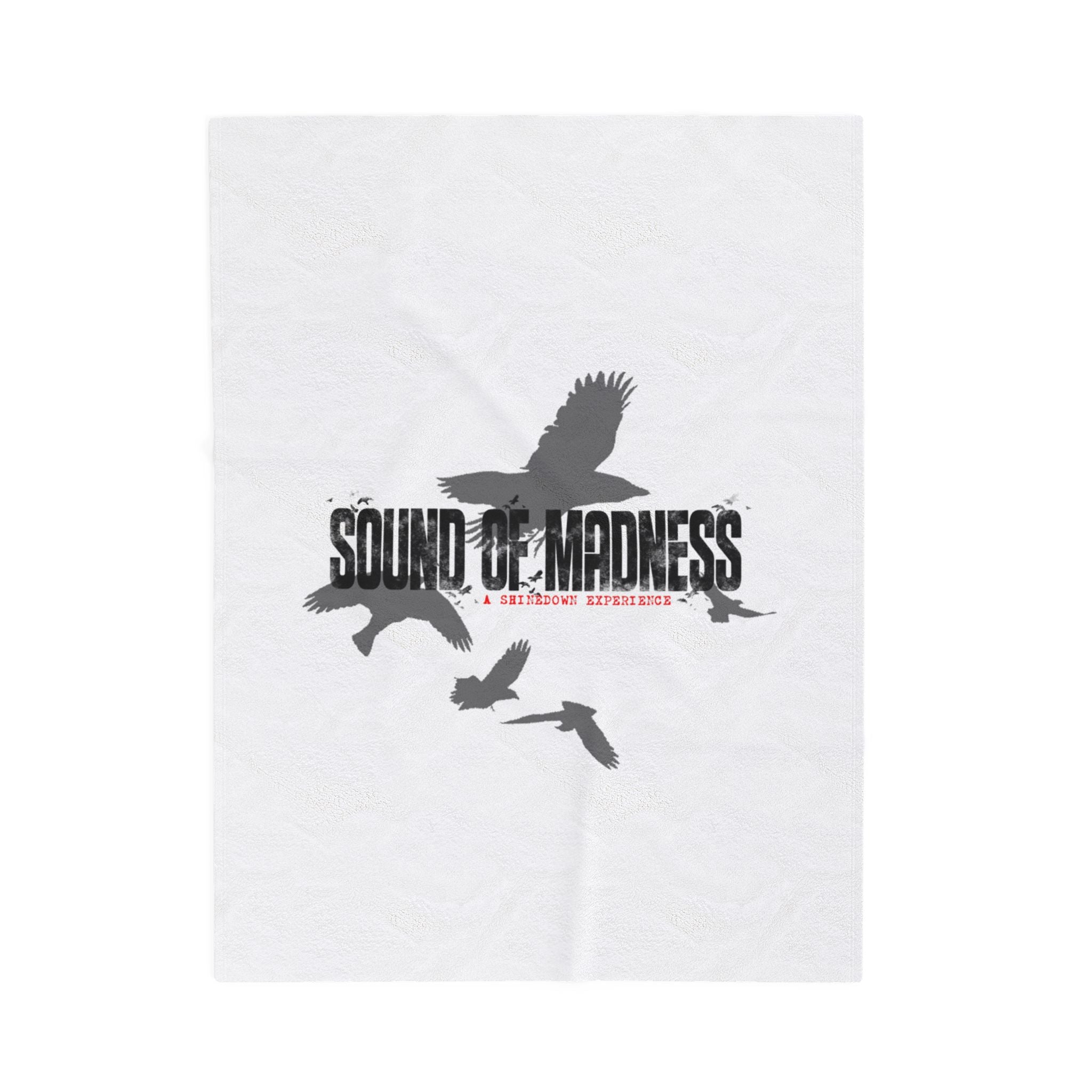 Sound of Madness Velveteen Plush Blanket, Cozy Home Decor, Unique Gift, Soft Throw