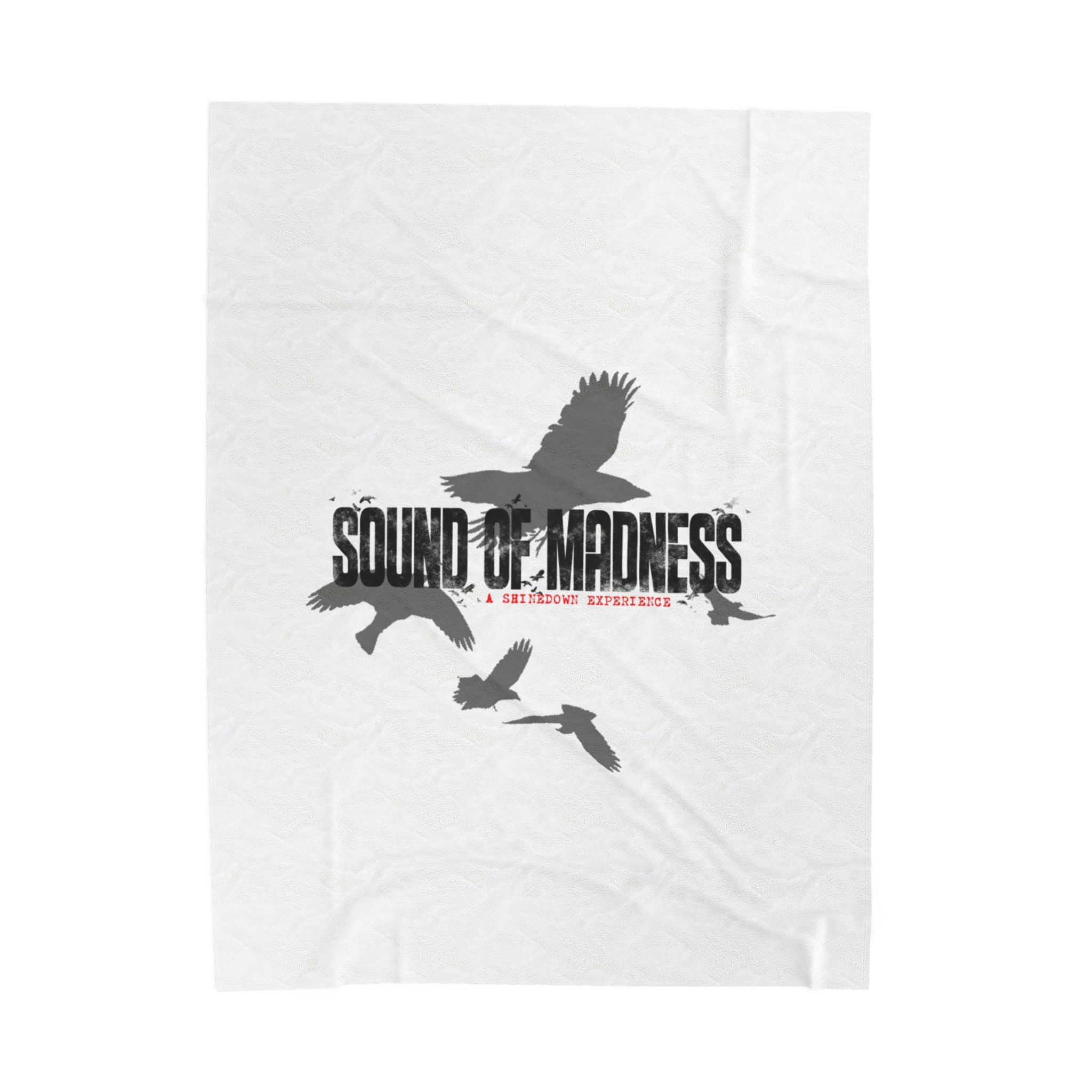 Sound of Madness Velveteen Plush Blanket, Cozy Home Decor, Unique Gift, Soft Throw