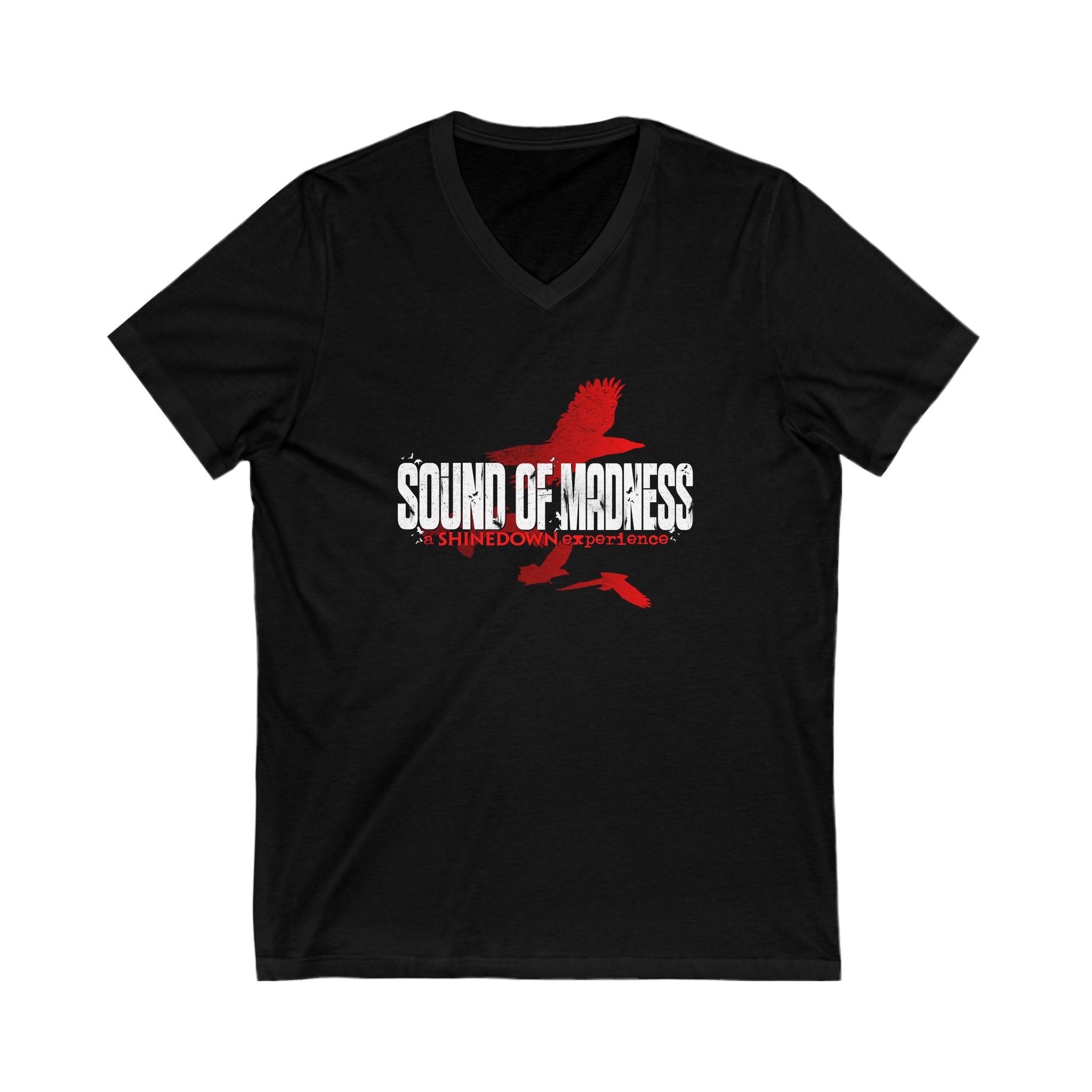 Unisex V-Neck Tee - Sound of Madness Graphic T-Shirt