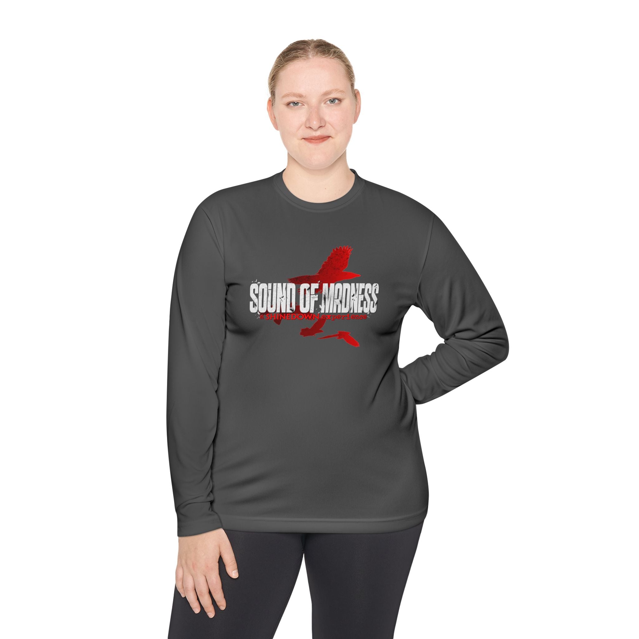 Unisex Lightweight Long Sleeve Tee - Sound of Madness Graphic