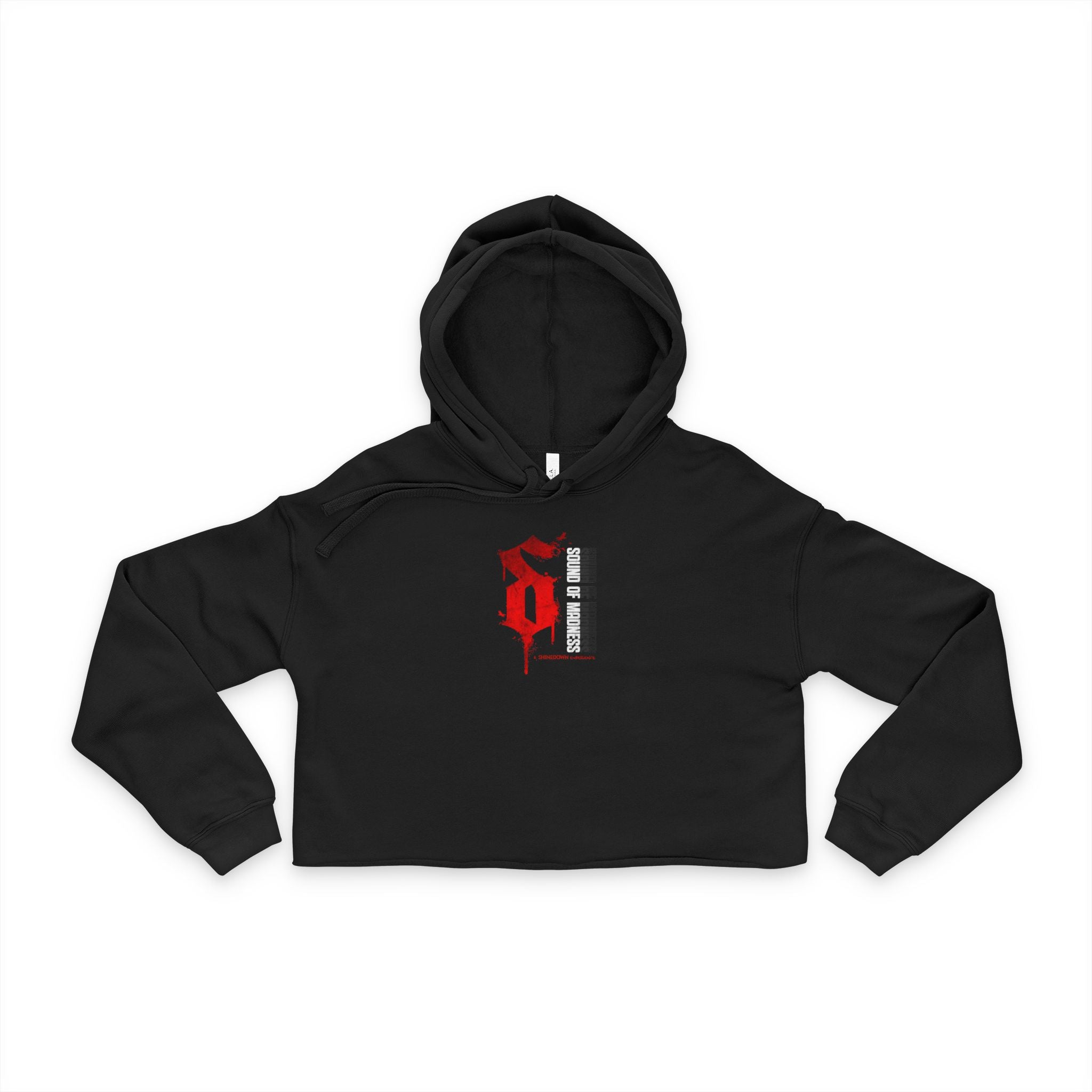 Women's Cropped Dark Hoodie