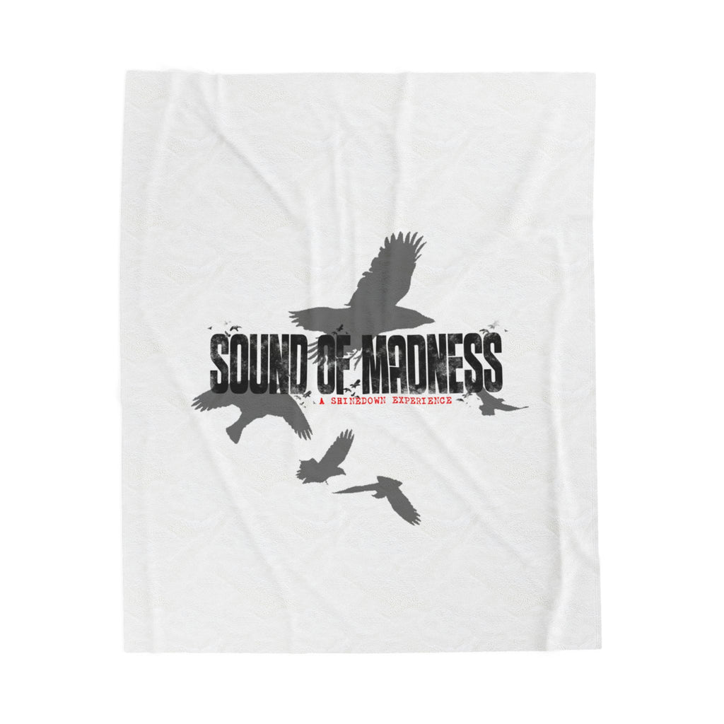 Sound of Madness Velveteen Plush Blanket, Cozy Home Decor, Unique Gift, Soft Throw