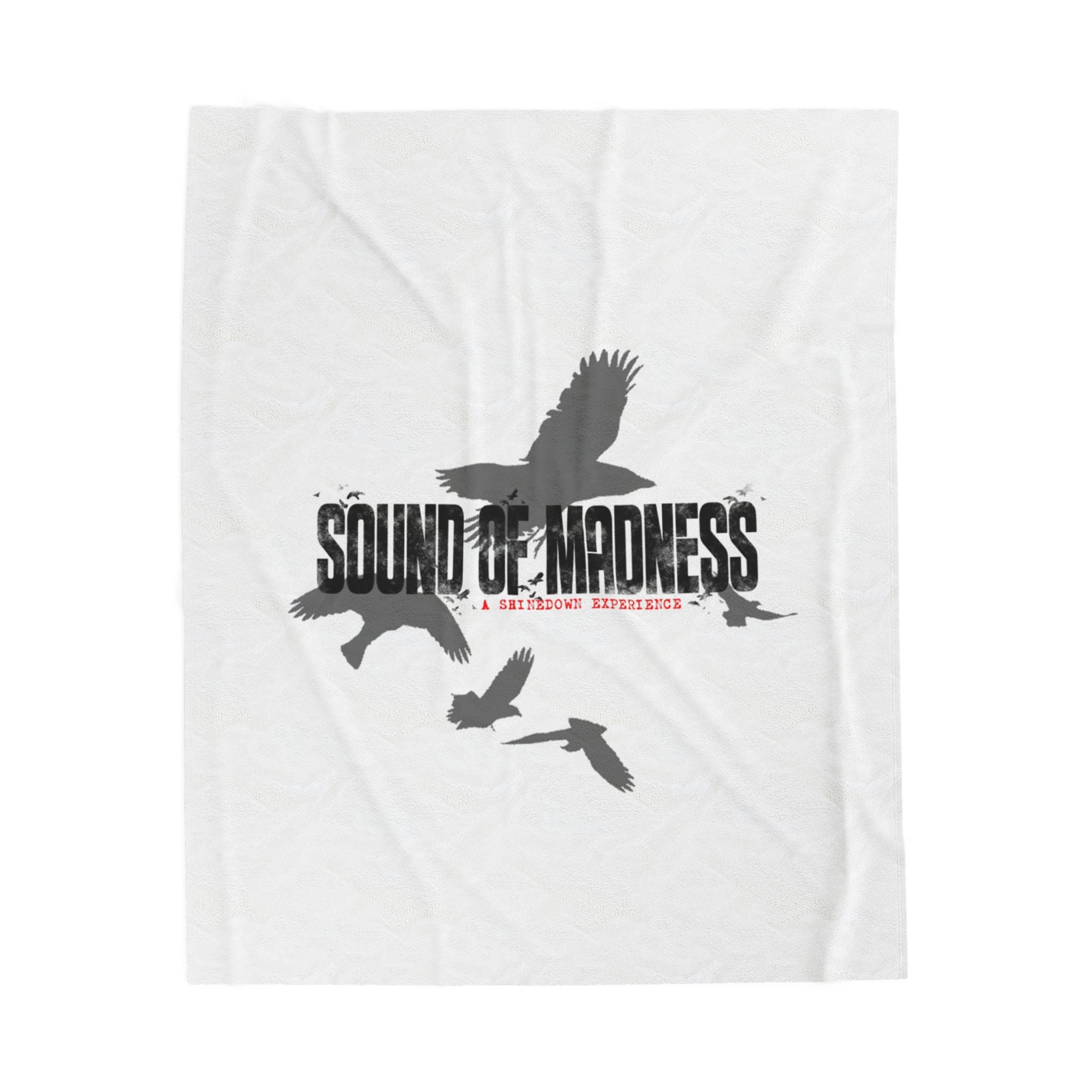 Sound of Madness Velveteen Plush Blanket, Cozy Home Decor, Unique Gift, Soft Throw