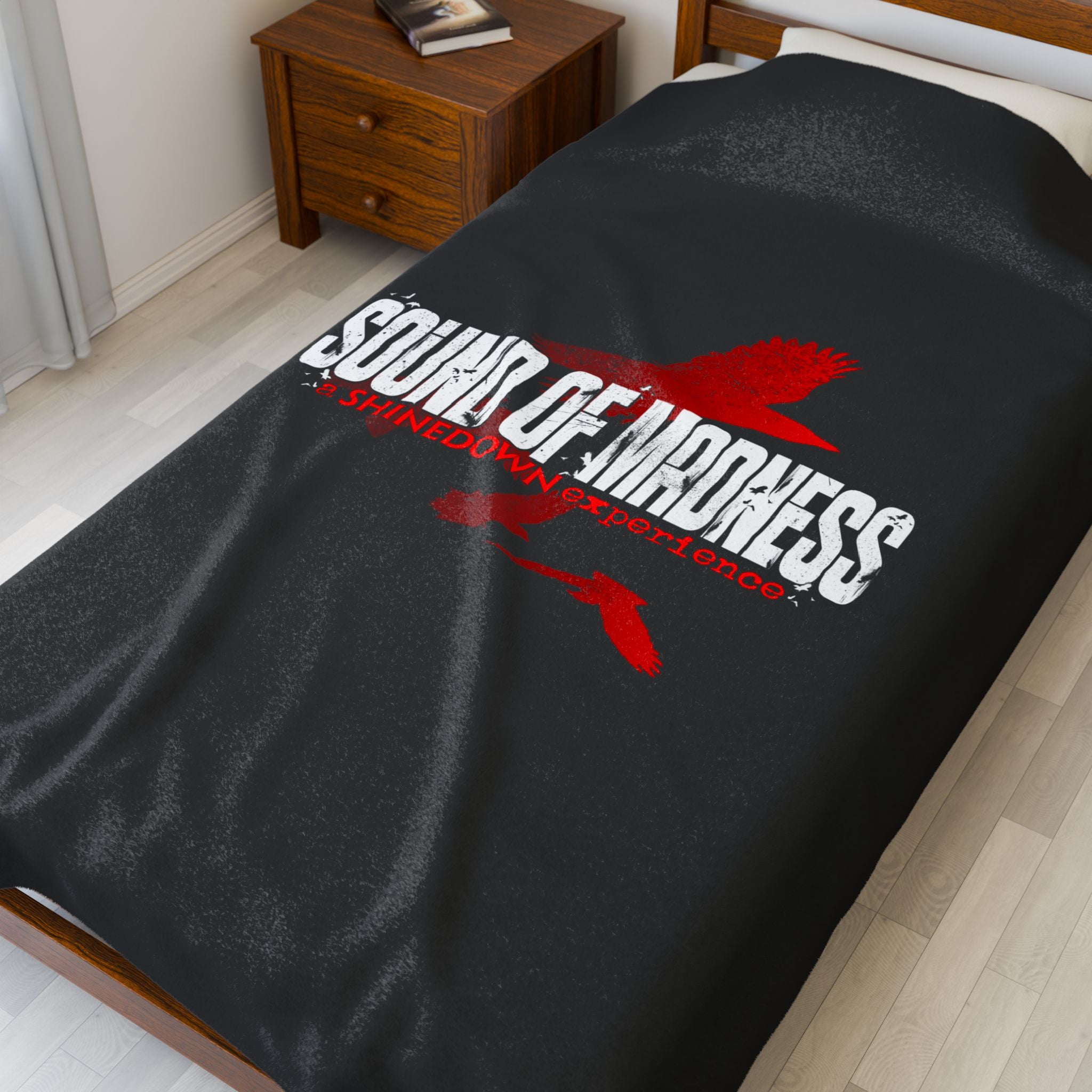 Sound of Madness Velveteen Plush Blanket | Cozy Throw for Music Lovers