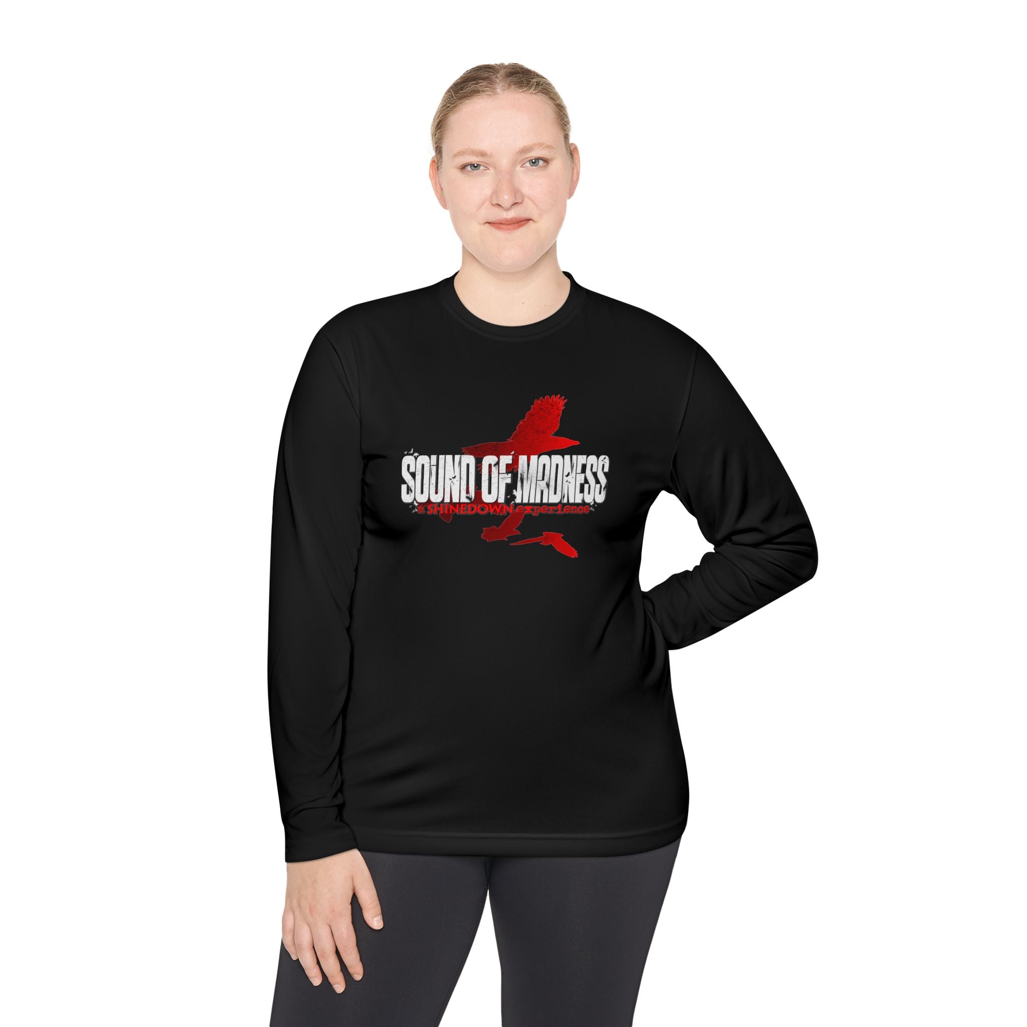 Unisex Lightweight Long Sleeve Tee - Sound of Madness Graphic