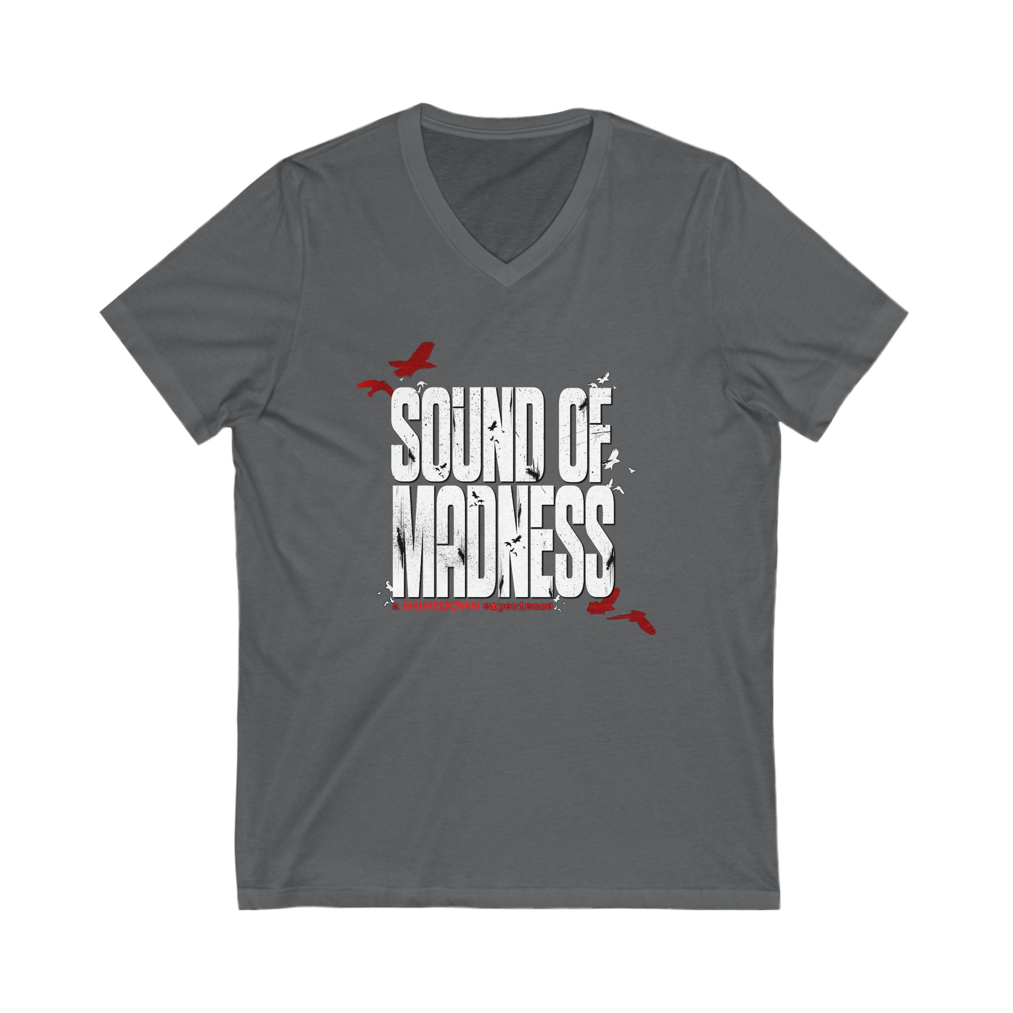 Sound of Madness V-Neck Tee - Edgy Graphic Shirt