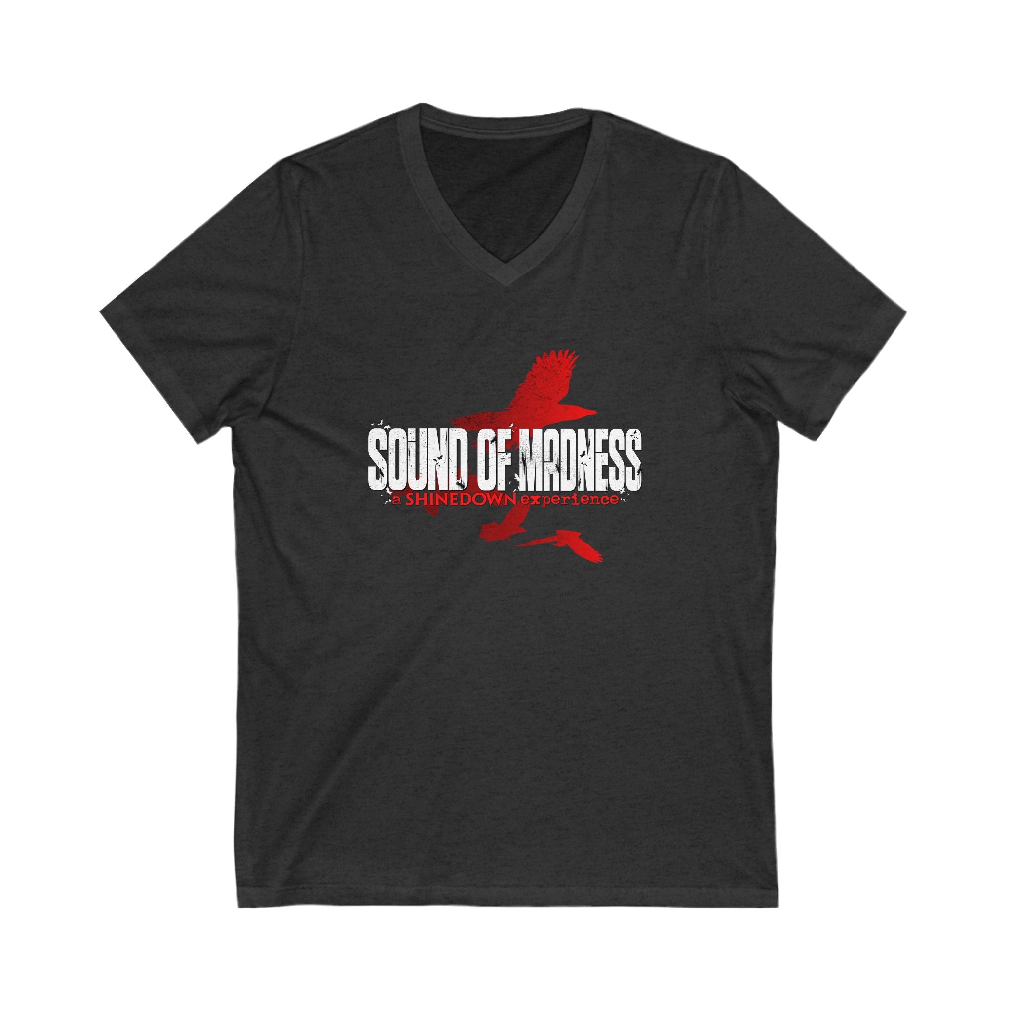 Unisex V-Neck Tee - Sound of Madness Graphic T-Shirt