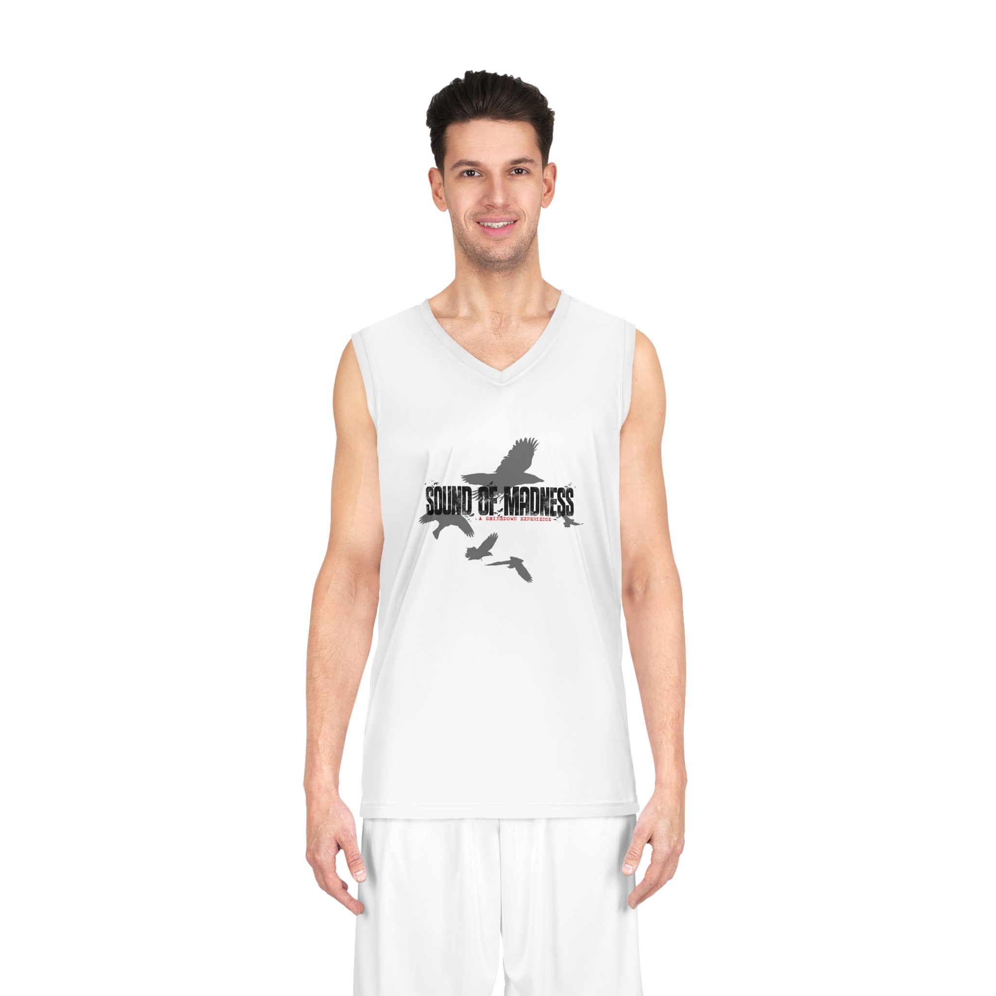 AOP Basketball Jersey with 'Sound of Madness' Print